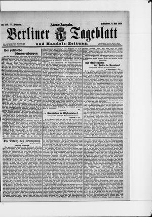 Berliner Tageblatt und Handels-Zeitung vom 09.05.1908