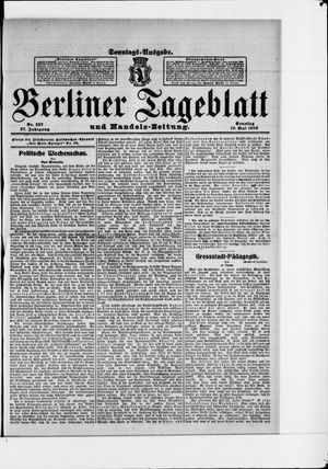 Berliner Tageblatt und Handels-Zeitung vom 10.05.1908