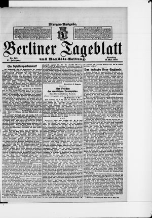 Berliner Tageblatt und Handels-Zeitung vom 12.05.1908