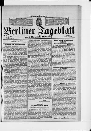Berliner Tageblatt und Handels-Zeitung vom 15.05.1908