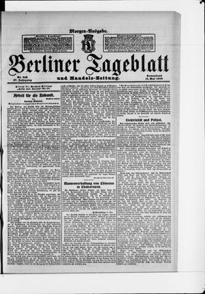 Berliner Tageblatt und Handels-Zeitung vom 16.05.1908