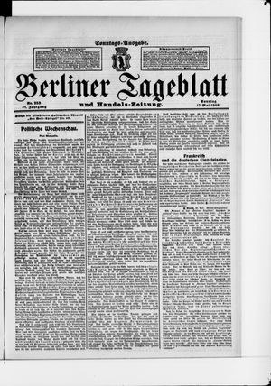 Berliner Tageblatt und Handels-Zeitung on May 17, 1908
