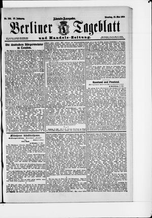 Berliner Tageblatt und Handels-Zeitung vom 19.05.1908