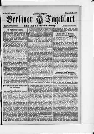 Berliner Tageblatt und Handels-Zeitung vom 20.05.1908