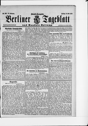 Berliner Tageblatt und Handels-Zeitung on May 22, 1908