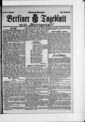 Berliner Tageblatt und Handels-Zeitung vom 25.05.1908