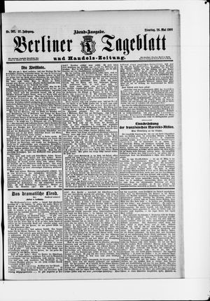 Berliner Tageblatt und Handels-Zeitung vom 26.05.1908