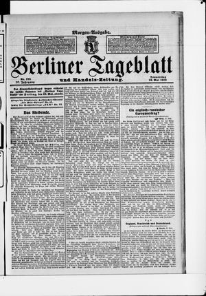 Berliner Tageblatt und Handels-Zeitung vom 28.05.1908