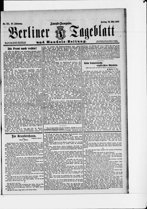 Berliner Tageblatt und Handels-Zeitung vom 29.05.1908