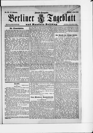 Berliner Tageblatt und Handels-Zeitung vom 01.06.1908