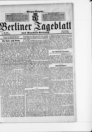 Berliner Tageblatt und Handels-Zeitung vom 06.06.1908
