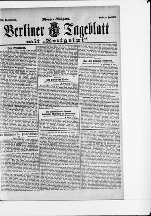 Berliner Tageblatt und Handels-Zeitung vom 09.06.1908
