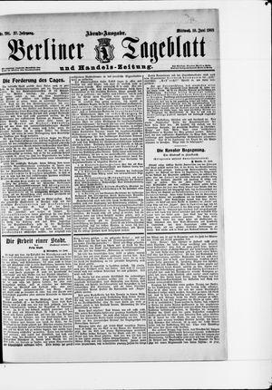 Berliner Tageblatt und Handels-Zeitung vom 10.06.1908