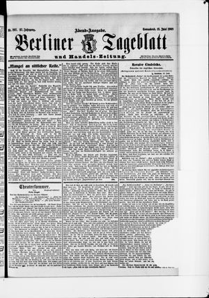 Berliner Tageblatt und Handels-Zeitung vom 13.06.1908