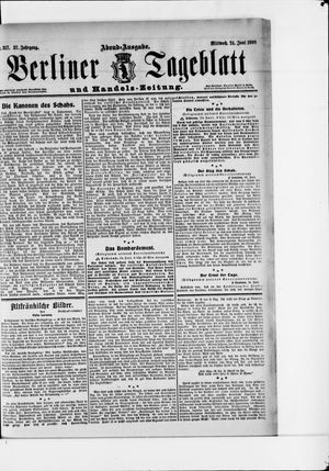Berliner Tageblatt und Handels-Zeitung vom 24.06.1908