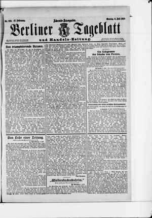 Berliner Tageblatt und Handels-Zeitung vom 06.07.1908