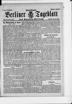 Berliner Tageblatt und Handels-Zeitung vom 07.07.1908