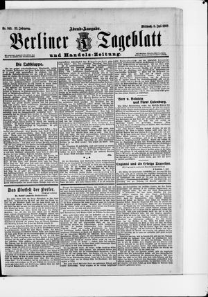 Berliner Tageblatt und Handels-Zeitung vom 08.07.1908