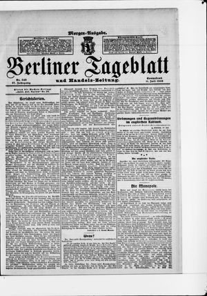 Berliner Tageblatt und Handels-Zeitung vom 11.07.1908