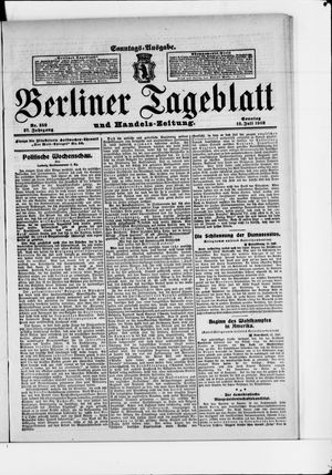 Berliner Tageblatt und Handels-Zeitung on Jul 12, 1908