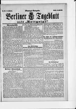 Berliner Tageblatt und Handels-Zeitung on Jul 13, 1908
