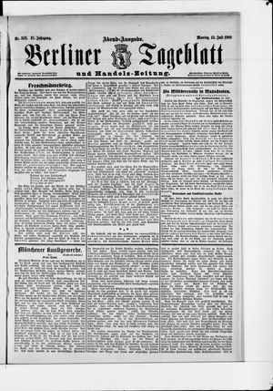 Berliner Tageblatt und Handels-Zeitung vom 13.07.1908