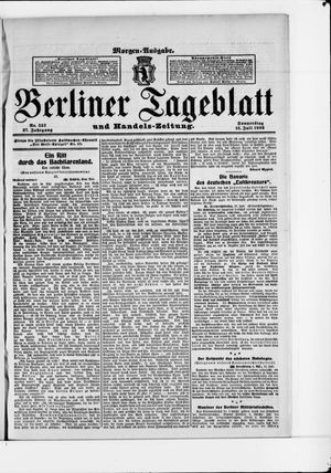 Berliner Tageblatt und Handels-Zeitung vom 16.07.1908