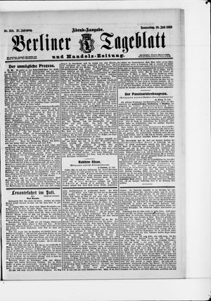Berliner Tageblatt und Handels-Zeitung vom 16.07.1908