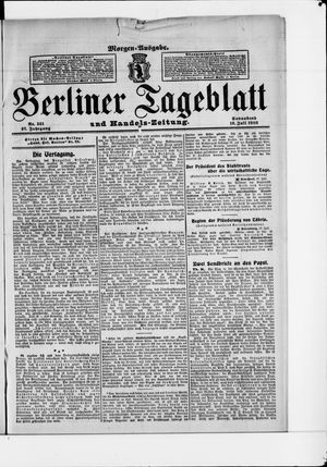 Berliner Tageblatt und Handels-Zeitung vom 18.07.1908