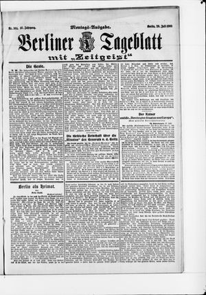Berliner Tageblatt und Handels-Zeitung vom 20.07.1908
