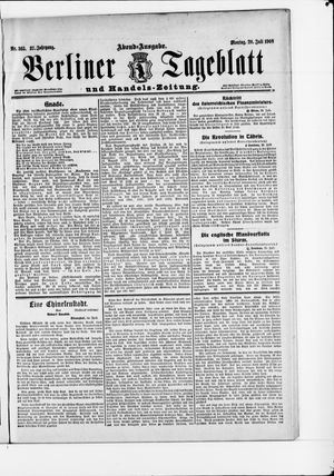 Berliner Tageblatt und Handels-Zeitung vom 20.07.1908