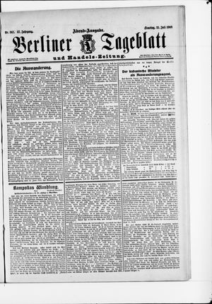 Berliner Tageblatt und Handels-Zeitung vom 21.07.1908