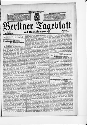 Berliner Tageblatt und Handels-Zeitung vom 22.07.1908