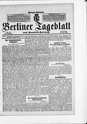 Berliner Tageblatt und Handels-Zeitung vom 23.07.1908