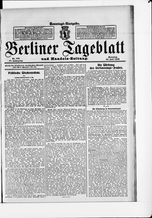 Berliner Tageblatt und Handels-Zeitung vom 26.07.1908
