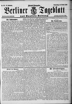 Berliner Tageblatt und Handels-Zeitung vom 15.10.1908