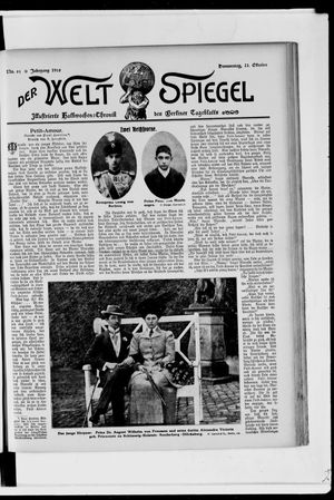 Berliner Tageblatt und Handels-Zeitung vom 22.10.1908