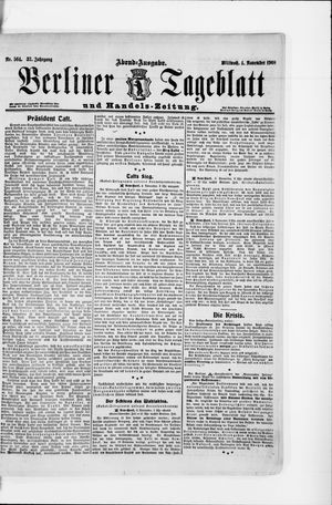 Berliner Tageblatt und Handels-Zeitung vom 04.11.1908