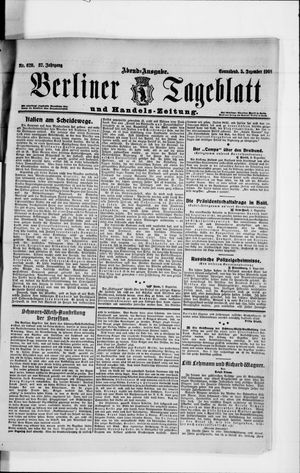Berliner Tageblatt und Handels-Zeitung vom 05.12.1908