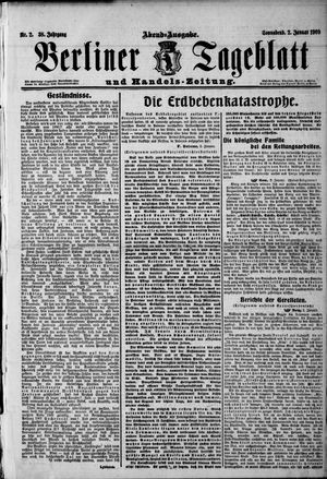 Berliner Tageblatt und Handels-Zeitung vom 02.01.1909