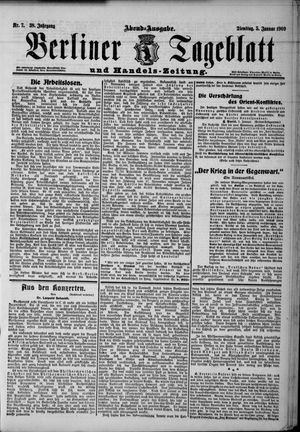 Berliner Tageblatt und Handels-Zeitung vom 05.01.1909