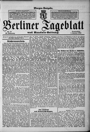 Berliner Tageblatt und Handels-Zeitung vom 07.01.1909