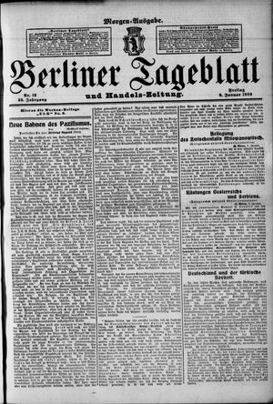 Berliner Tageblatt und Handels-Zeitung vom 08.01.1909
