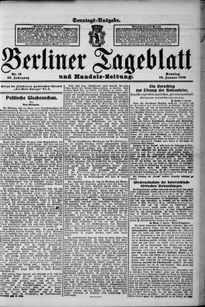 Berliner Tageblatt und Handels-Zeitung on Jan 10, 1909