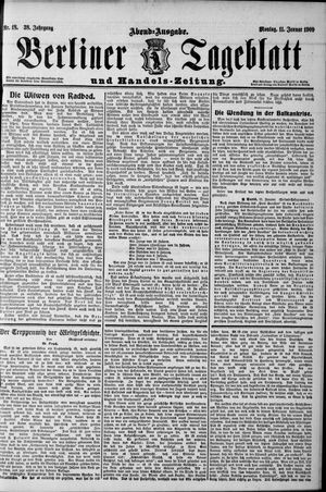 Berliner Tageblatt und Handels-Zeitung on Jan 11, 1909
