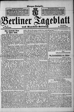 Berliner Tageblatt und Handels-Zeitung on Jan 12, 1909