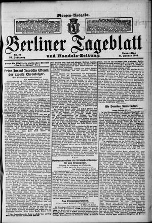 Berliner Tageblatt und Handels-Zeitung vom 14.01.1909