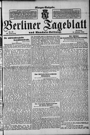 Berliner Tageblatt und Handels-Zeitung vom 19.01.1909
