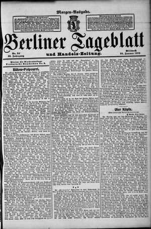 Berliner Tageblatt und Handels-Zeitung on Jan 20, 1909