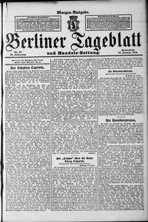 Berliner Tageblatt und Handels-Zeitung vom 23.01.1909